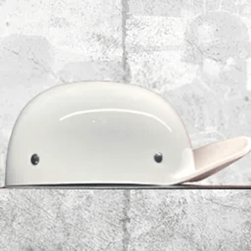 baseball cap helmet for motorcycle White Gloss Curve Baseball Motorcycle Helmet by MicroLid from MicroDOT Helmet Co – Dealers MicroDOT