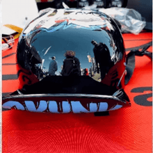 Load image into Gallery viewer, MicroLid Curve -Baseball Motorcycle Helmet Black Gloss