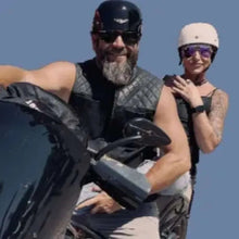 Load image into Gallery viewer, MicroLid Slider -Baseball Motorcycle Helmet Black Gloss