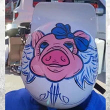 Load image into Gallery viewer, MicroLid Slider Baseball Motorcycle Helmet White Gloss