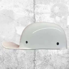 Load image into Gallery viewer, MicroLid Slider Baseball Motorcycle Helmet White Gloss