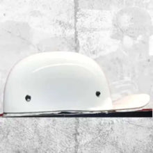 Load image into Gallery viewer, MicroLid Slider Baseball Motorcycle Helmet White Gloss
