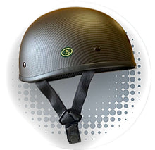 Load image into Gallery viewer, Blister Beanie Small DOT motorcycle helmet with Carbonfiber Look
